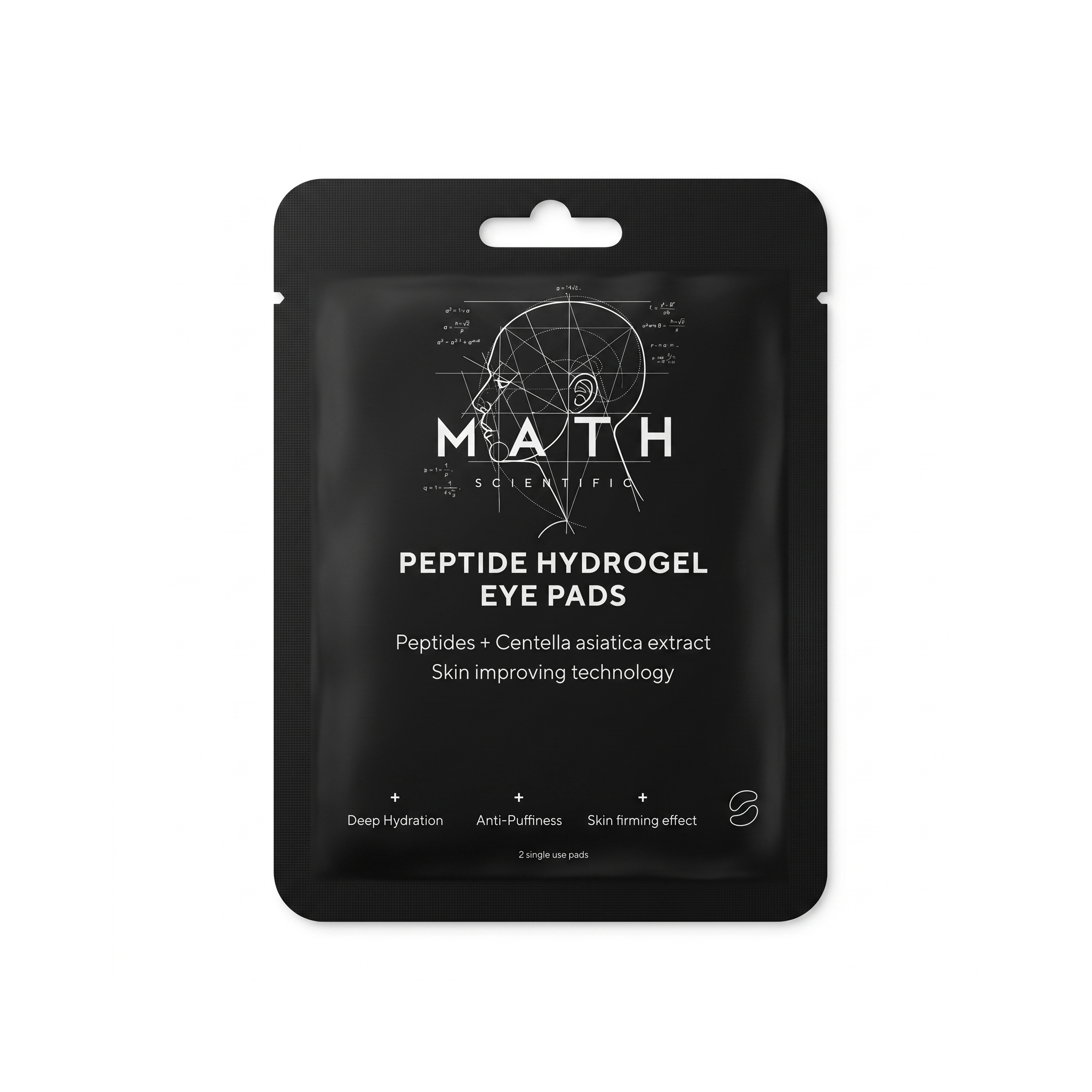 Hidrogelinė paakių kaukė su peptidais