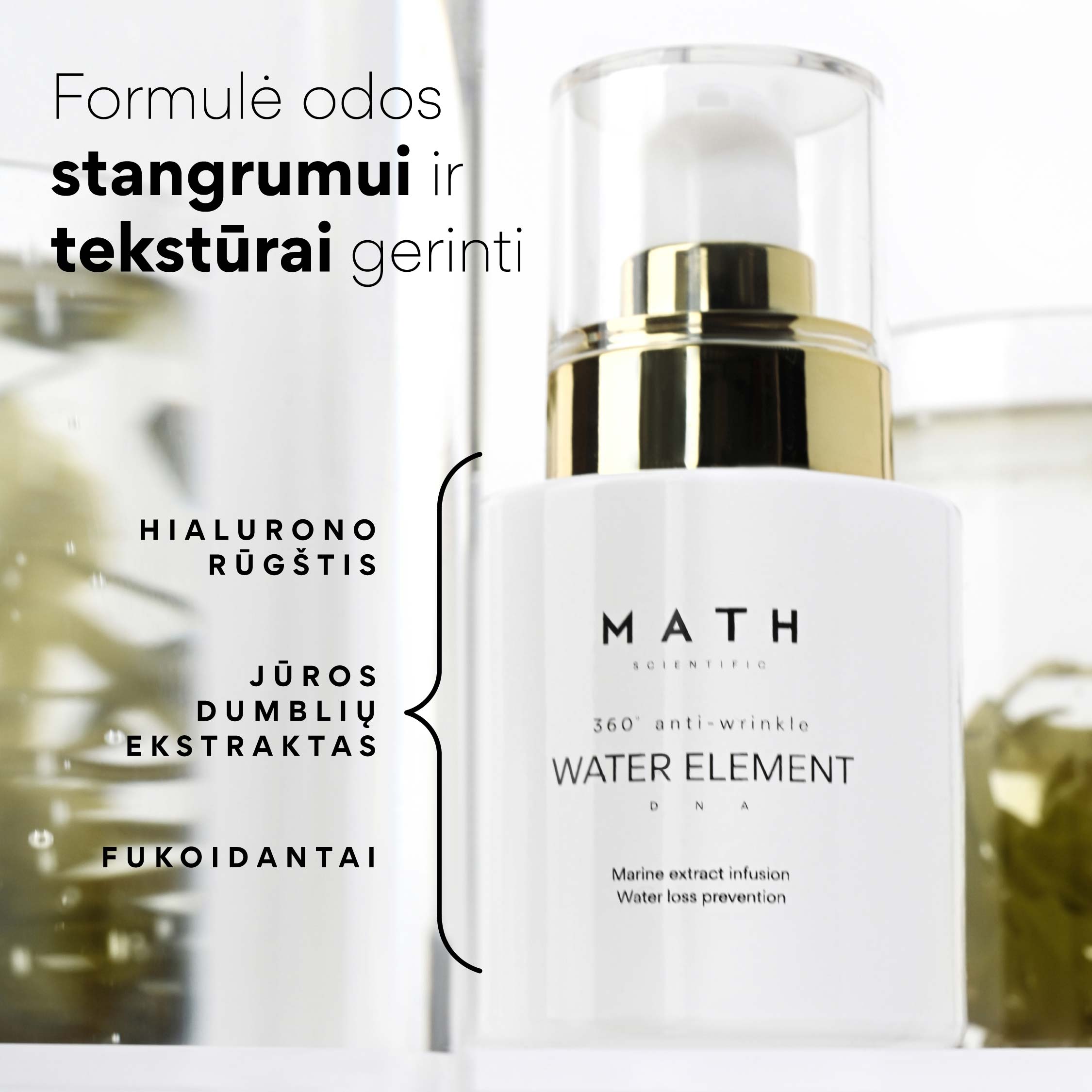 Giliai drėkinantis ir stangrinantis serumas WATER ELEMENT