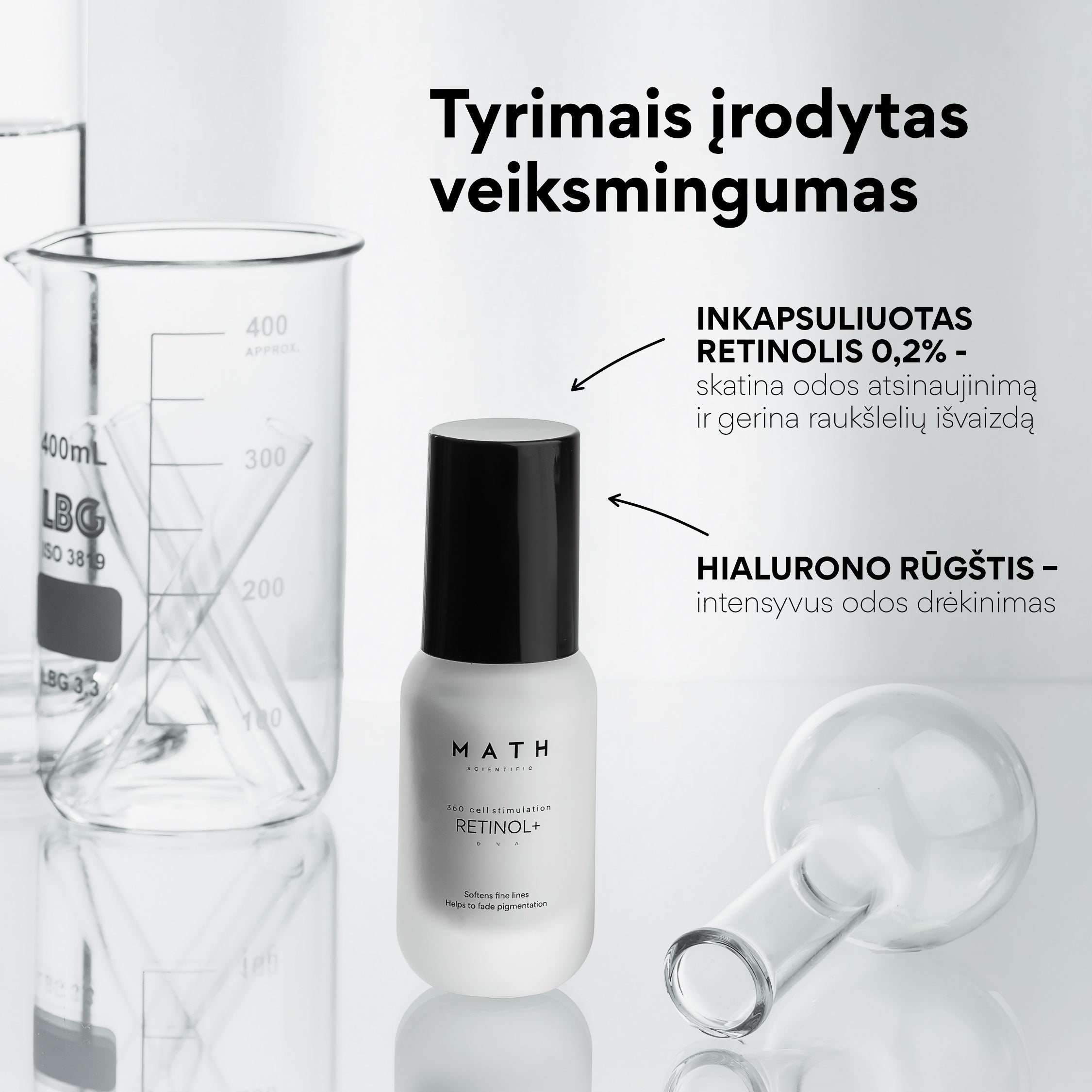 Inkapsuliuoto retinolio serumas RETINOL+