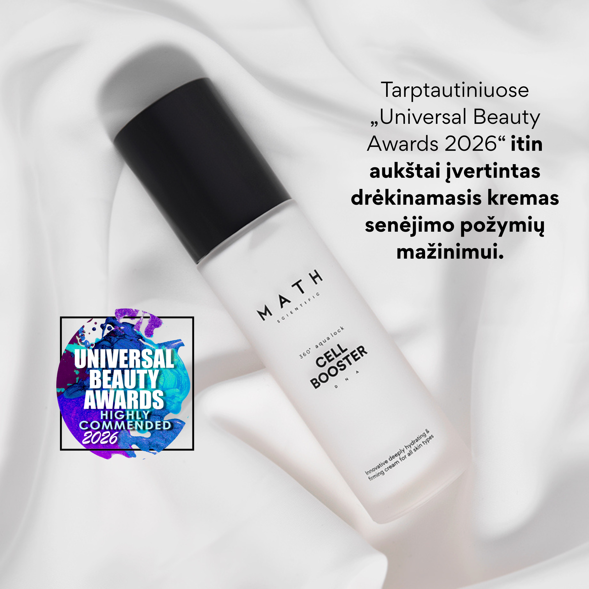 Stangrinantis kremas su peptidų kompleksu CELL BOOSTER