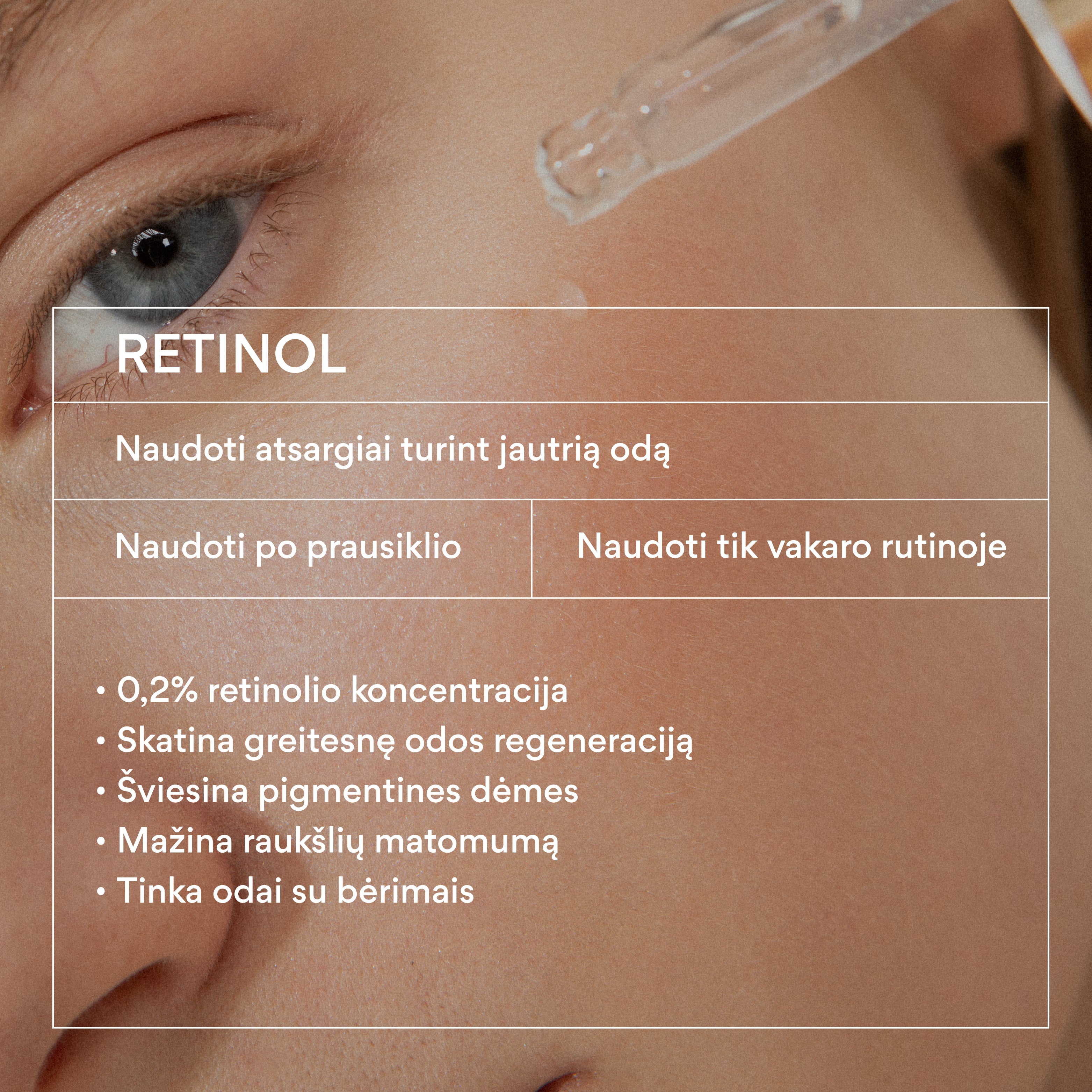 Inkapsuliuoto retinolio serumas RETINOL+